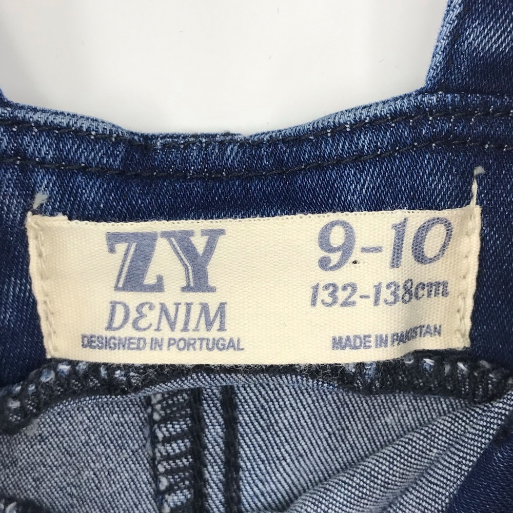 ZY Denim Ruffle Cuff Overalls - Picture 3 of 5